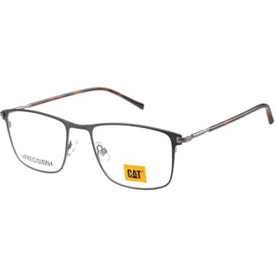 CAT Brille mit Sehstärke für Herren optional mit Sonnenbrillentönung oder Blaulichtfilter, Rechteckig, gefertigt aus Edelstahl, Modell: CPO-3546-005 (inklusive Brillenetui) CAT Brille mit Sehstärke für Herren optional mit Sonnenbrillentönung oder Blaulichtfilter, Rechteckig, gefertigt aus Edelstahl, Modell: CPO-3546-005 (inklusive Brillenetui)