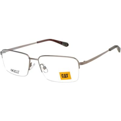 CAT Brille mit Sehstärke für Herren optional mit Sonnenbrillentönung oder Blaulichtfilter, Rechteckig, gefertigt aus Edelstahl, Modell: CTO-3067-003 (inklusive Brillenetui) CAT Brille mit Sehstärke für Herren optional mit Sonnenbrillentönung oder Blaulichtfilter, Rechteckig, gefertigt aus Edelstahl, Modell: CTO-3067-003 (inklusive Brillenetui)