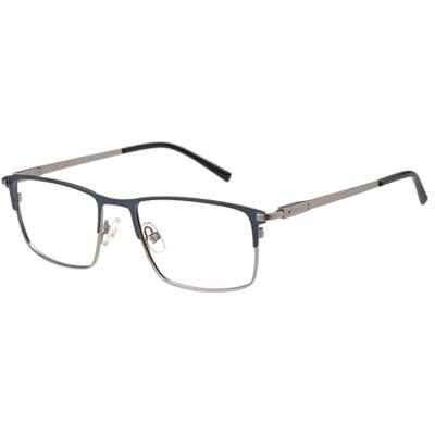 CAT Brille mit Sehstärke für Herren optional mit Sonnenbrillentönung oder Blaulichtfilter, Rechteckig, gefertigt aus Edelstahl, Modell: CPO-3545-006 (inklusive Brillenetui) CAT Brille mit Sehstärke für Herren optional mit Sonnenbrillentönung oder Blaulichtfilter, Rechteckig, gefertigt aus Edelstahl, Modell: CPO-3545-006 (inklusive Brillenetui)