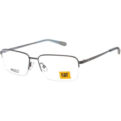 CAT Brille mit Sehstärke für Herren optional mit Sonnenbrillentönung oder Blaulichtfilter, Rechteckig, gefertigt aus Metall, Modell: CTO-3070-003 (inklusive Brillenetui) CAT Brille mit Sehstärke für Herren optional mit Sonnenbrillentönung oder Blaulichtfilter, Rechteckig, gefertigt aus Metall, Modell: CTO-3070-003 (inklusive Brillenetui)