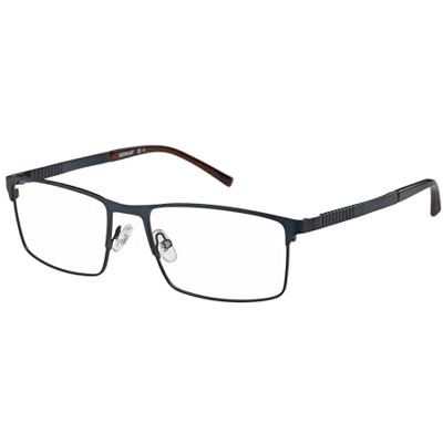 CAT Brille mit Sehstärke für Herren optional mit Sonnenbrillentönung oder Blaulichtfilter, Rechteckig, gefertigt aus Metall, Modell: CPO-3532-006 (inklusive Brillenetui) CAT Brille mit Sehstärke für Herren optional mit Sonnenbrillentönung oder Blaulichtfilter, Rechteckig, gefertigt aus Metall, Modell: CPO-3532-006 (inklusive Brillenetui)