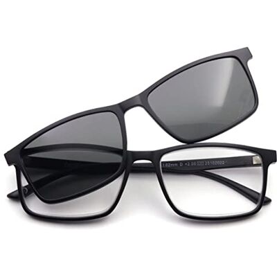 De Tomaso 527 Lesebrille Unisex Erwachsene, Schwarz-graue Gläser, (+2,00) De Tomaso 527 Lesebrille Unisex Erwachsene, Schwarz-graue Gläser, (+2,00)