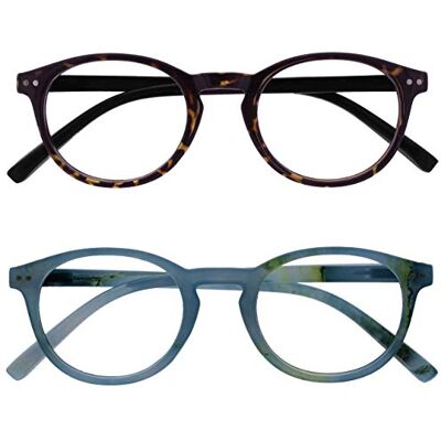 Opulize Zen Brille - Kleine Runde Rahmen - 1.00 Stärke Opulize Zen Brille - Kleine Runde Rahmen - 1.00 Stärke
