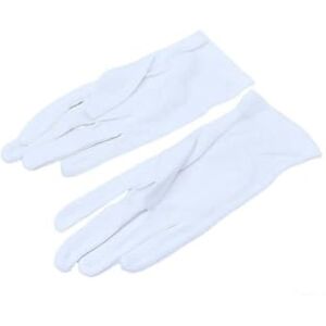 DRW Baumwollhandschuhe, Militärweiß, 12 Sets, Größe M 22 cm DRW Baumwollhandschuhe, Militärweiß, 12 Sets, Größe M 22 cm