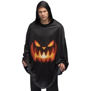 Boland 84336 Poncho Kürbis, Umhang für Halloween, Karneval und Kostüme, Tunika für Erwachsene, Schwarz Boland 84336 Poncho Kürbis, Umhang für Halloween, Karneval und Kostüme, Tunika für Erwachsene, Schwarz