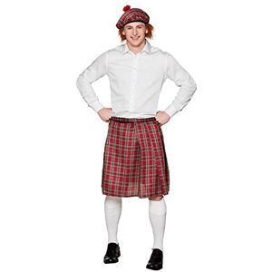 Boland Schotten Set für Herren, kariert, Kilt und Barrett, Mini-Rock, Mütze, Schottin, Lady, Schottland, St. Patricks Day, Kostüm, Karneval, Mottoparty, Rot Boland Schotten Set für Herren, kariert, Kilt und Barrett, Mini-Rock, Mütze, Schottin, Lady, Schottland, St. Patricks Day, Kostüm, Karneval, Mottoparty, Rot