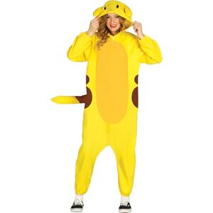 FIESTAS GUIRCA Elektrische Chinchilla Kostüm (44-46/XL) Kapuze, Schwanz und Overall Tier- und Videospielkostüme für Partys und Events Ideal für Erwachsene Gelb und Braun FIESTAS GUIRCA Elektrische Chinchilla Kostüm (44-46/XL) Kapuze, Schwanz und Overall Tier- und Videospielkostüme für Partys und Events Ideal für Erwachsene Gelb und Braun