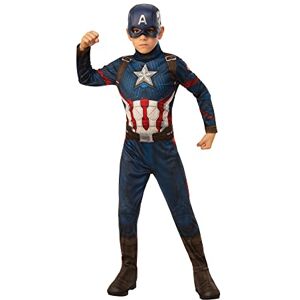 Rubie's Offizielles Kostüm Captain America, Avengers Endgame, klassisch, Kindergröße M, 5-7 Jahre, Körpergröße 132 cm Rubie's Offizielles Kostüm Captain America, Avengers Endgame, klassisch, Kindergröße M, 5-7 Jahre, Körpergröße 132 cm