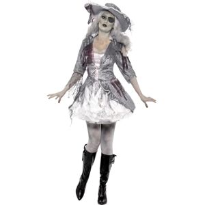Smiffys Kostüm Geisterschiff Piratenschatz, Grau, mit Kleid und Hut Halloween Smiffys Kostüm Geisterschiff Piratenschatz, Grau, mit Kleid und Hut Halloween