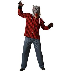 ATOSA Werwolf Kostüm Erwachsene Männer Großer böser Wolf Horror Kostüme für Halloween, Karneval, Mottopartys Inklusive Hemd, Hose Komfortabel, lustig und originell M-L ATOSA Werwolf Kostüm Erwachsene Männer Großer böser Wolf Horror Kostüme für Halloween, Karneval, Mottopartys Inklusive Hemd, Hose Komfortabel, lustig und originell M-L