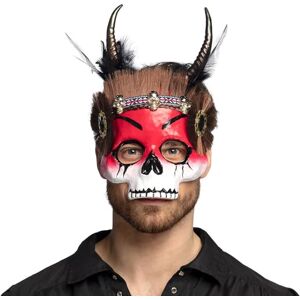 Boland Voodoo Maske, Totenkopfmaske, Zubehör für Kostüme, Karneval, Mottoparty und Halloween Boland Voodoo Maske, Totenkopfmaske, Zubehör für Kostüme, Karneval, Mottoparty und Halloween