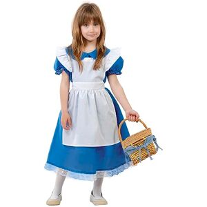 Blaues Kinderkostüm mit Schürze - Kleid für 3-12 Jahre Blaues Kinderkostüm mit Schürze - Kleid für 3-12 Jahre