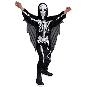 Boland -Kostüm Scary Skeleton für Kinder, Overall mit Kapuze, Skelett, Karneval, Mottoparty, Halloween Boland -Kostüm Scary Skeleton für Kinder, Overall mit Kapuze, Skelett, Karneval, Mottoparty, Halloween