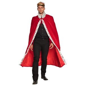 Boland 36101 Königsmantel Deluxe, 140 cm lange Robe, rot-weiß-schwarz, gepunktetes Kunstfell, Hermelinoptik, Königshaus, Herrscher, Karneval, Halloween, Fasching, Mottoparty, Kostüm, Theater Boland 36101 Königsmantel Deluxe, 140 cm lange Robe, rot-weiß-schwarz, gepunktetes Kunstfell, Hermelinoptik, Königshaus, Herrscher, Karneval, Halloween, Fasching, Mottoparty, Kostüm, Theater
