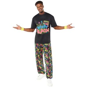 amscan Herren 80's Party Costume Medium Kostm-Set, violett/schwarz, M amscan Herren 80's Party Costume Medium Kostm-Set, violett/schwarz, M
