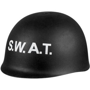 Boland 01403 Helm S.W.A.T., Innenumfang 62 cm, mit Schaumstoff-Ring, Special Force, Schwarz-Weiß, Kopfbedeckung, Uniform, Kostüm, Karneval, Mottoparty Boland 01403 Helm S.W.A.T., Innenumfang 62 cm, mit Schaumstoff-Ring, Special Force, Schwarz-Weiß, Kopfbedeckung, Uniform, Kostüm, Karneval, Mottoparty