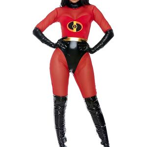 Forplay Damen Hot Super Suit Superheld Adult Costume, Red, XS/S/L/XL US, Rot/Ausflug, einfarbig (Getaway Solids), XS-S Forplay Damen Hot Super Suit Superheld Adult Costume, Red, XS/S/L/XL US, Rot/Ausflug, einfarbig (Getaway Solids), XS-S