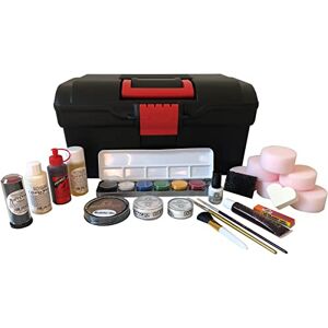 Eulenspiegel 299586 Schminkkoffer Halloween, Schminkset, Karneval, Kinderschminken, Mottoparty, Schwarz/Rot Eulenspiegel 299586 Schminkkoffer Halloween, Schminkset, Karneval, Kinderschminken, Mottoparty, Schwarz/Rot