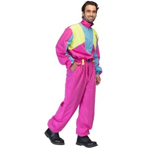 Boland – Retro Skianzug Pink, leuchtet im Schwarzlicht, 80er-Jahre Kostüm für Herren, Apres Ski Party Outfit, Anzug für Faschingskostüme Boland – Retro Skianzug Pink, leuchtet im Schwarzlicht, 80er-Jahre Kostüm für Herren, Apres Ski Party Outfit, Anzug für Faschingskostüme