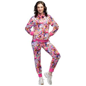Boland Kostüm Trainingsanzug für Damen, Discokugel, 80er Jahre Outfit, Jogginganzug für Karneval, Party Boland Kostüm Trainingsanzug für Damen, Discokugel, 80er Jahre Outfit, Jogginganzug für Karneval, Party