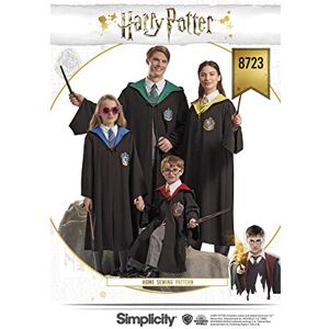 Simplicity 8723 Harry Potter Cosplay und Halloween-Kostüm, Schnittmuster für Kinder, Jugendliche und Erwachsene, Größen XS-XL Simplicity 8723 Harry Potter Cosplay und Halloween-Kostüm, Schnittmuster für Kinder, Jugendliche und Erwachsene, Größen XS-XL