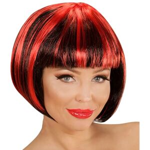 W WIDMANN MILANO Party Fashion 04952 Perücke Fashion Streaks, schwarz-rote, Disco, Mottoparty, Karneval W WIDMANN MILANO Party Fashion 04952 Perücke Fashion Streaks, schwarz-rote, Disco, Mottoparty, Karneval