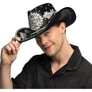 Boland Cowboyhut Crystal mit Strasssteinen im Samt-Look, Westernhut Größe 59 cm, glitzernder Hut für Karneval, Festival und Mottoparty Boland Cowboyhut Crystal mit Strasssteinen im Samt-Look, Westernhut Größe 59 cm, glitzernder Hut für Karneval, Festival und Mottoparty