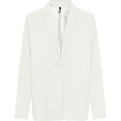 ONLY Damen Onlnova Life Vis L/S Pimo Solid Blazer, Cloud Dancer, 34 ONLY Damen Onlnova Life Vis L/S Pimo Solid Blazer, Cloud Dancer, 34