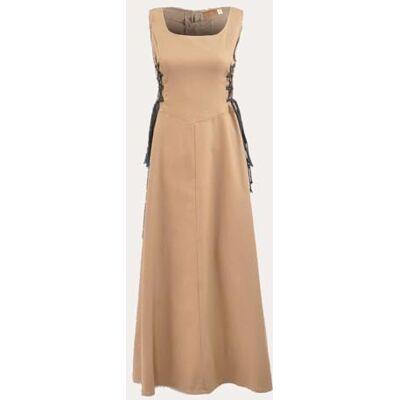 MYTHOLON Uma Kleid Canvas Sand, S, Kleid Mittelalter Damen, LARP, Cosplay, Wikinger MYTHOLON Uma Kleid Canvas Sand, S, Kleid Mittelalter Damen, LARP, Cosplay, Wikinger