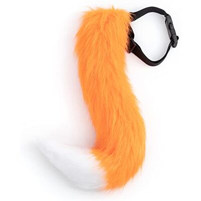 DRESHOW Fuchspelzschwanz Cosplay Kostüm Party Super riesiger flauschiger Schwanz für Damen DRESHOW Fuchspelzschwanz Cosplay Kostüm Party Super riesiger flauschiger Schwanz für Damen