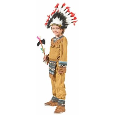 Funny Fashion Indianer Cherokee Jungen Kostüm, Braun, 164 Funny Fashion Indianer Cherokee Jungen Kostüm, Braun, 164