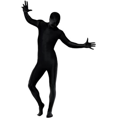 Smiffys Second Skin Suit, Black Halloween und Karneval Smiffys Second Skin Suit, Black Halloween und Karneval