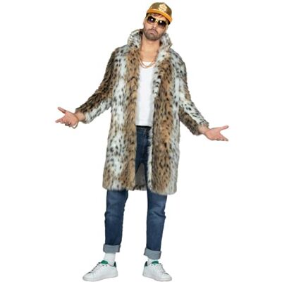 PARTY DISCOUNT NEU Herren-Kostüm Zuhälter Pelzmantel, Leopard, lang, Gr. S PARTY DISCOUNT NEU Herren-Kostüm Zuhälter Pelzmantel, Leopard, lang, Gr. S