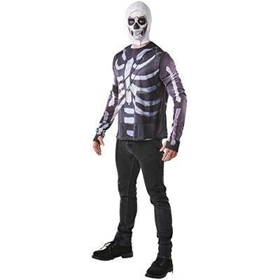 Rubie's Offizielles Fortnite Skull Trooper Kostüm Set, Gaming Skin Schwarz Size Medium, Chest 38-41 Inch Rubie's Offizielles Fortnite Skull Trooper Kostüm Set, Gaming Skin Schwarz Size Medium, Chest 38-41 Inch