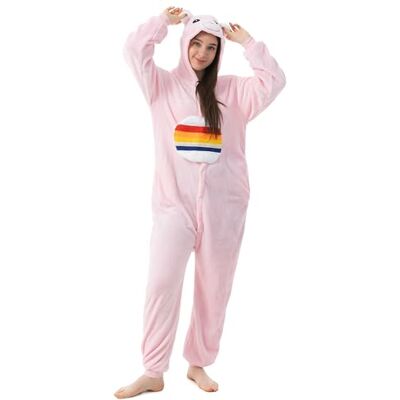 Katara 1744 Glücksbärchis Onesie Regenbogen-Kostüm, Tiere, Party, Karnevals-Kostüm in Pink, Verkleidung zum Fasching, Sleepsuit, Schlafanzug, Hausanzug, Jogginganzug, Cosplay, Pink Regenbogen Katara 1744 Glücksbärchis Onesie Regenbogen-Kostüm, Tiere, Party, Karnevals-Kostüm in Pink, Verkleidung zum Fasching, Sleepsuit, Schlafanzug, Hausanzug, Jogginganzug, Cosplay, Pink Regenbogen