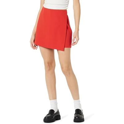 The Drop Damen Kamila A-Linie Mini Skort, Lava Red, L The Drop Damen Kamila A-Linie Mini Skort, Lava Red, L