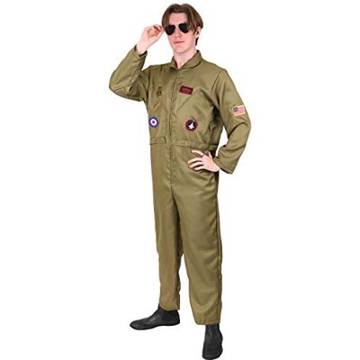 I LOVE FANCY DRESS Erwachsene Piloten Flieger Kostüm Luftpiloten Overall Herren Pilot Kostüm Flieger Jump Suit Verkleidung Kostüm Halloween Party Cosplay Outfit für Herren I LOVE FANCY DRESS Erwachsene Piloten Flieger Kostüm Luftpiloten Overall Herren Pilot Kostüm Flieger Jump Suit Verkleidung Kostüm Halloween Party Cosplay Outfit für Herren