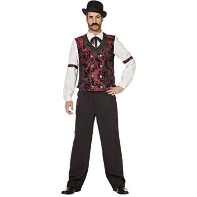 Marco Porta TH-MP Barkeeper Herrenweste Coupier Wilder Westen Gambler Saloonkepper Herrenkostüm Fasching Karneval Mottoparty (58) Marco Porta TH-MP Barkeeper Herrenweste Coupier Wilder Westen Gambler Saloonkepper Herrenkostüm Fasching Karneval Mottoparty (58)