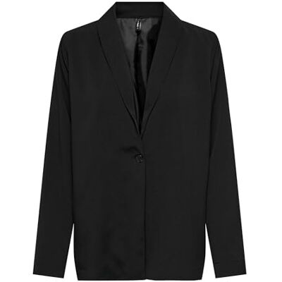ONLY Damen Onlnova Life Vis L/S Pimo Solid Blazer, Black, 34 ONLY Damen Onlnova Life Vis L/S Pimo Solid Blazer, Black, 34