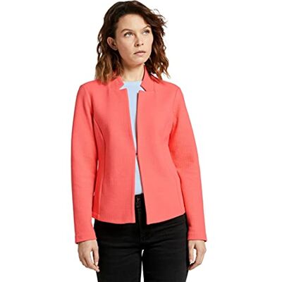 TOM TAILOR Damen Strukturierter Blazer, 26200 Strong Peach Tone, XL TOM TAILOR Damen Strukturierter Blazer, 26200 Strong Peach Tone, XL