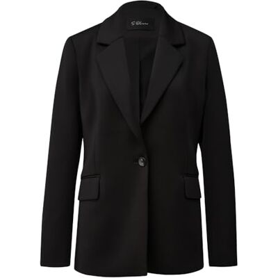 S. Oliver Damen Blazer 2165452 9999 Black 42 S. Oliver Damen Blazer 2165452 9999 Black 42