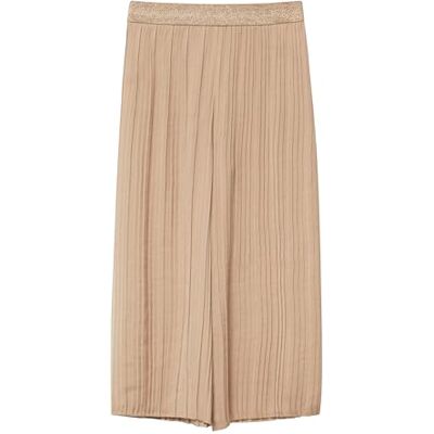 S. Oliver Plisseehose mit Wide Leg und Glitzerbund S. Oliver Plisseehose mit Wide Leg und Glitzerbund