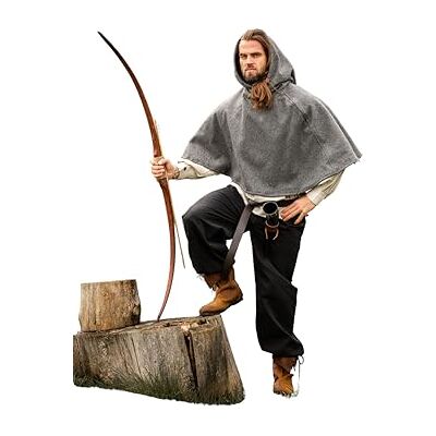 Leonardo Carbone ® Unisex Mittelalterliche Wollgugel Paul mit Kapuze Gugel Mittelalter Kleidung Herren & Damen, Mittelalter Kopfbedeckung, Hobbit Kostüm, LARP, Wikinger, Halloween, Karneval Leonardo Carbone ® Unisex Mittelalterliche Wollgugel Paul mit Kapuze Gugel Mittelalter Kleidung Herren & Damen, Mittelalter Kopfbedeckung, Hobbit Kostüm, LARP, Wikinger, Halloween, Karneval