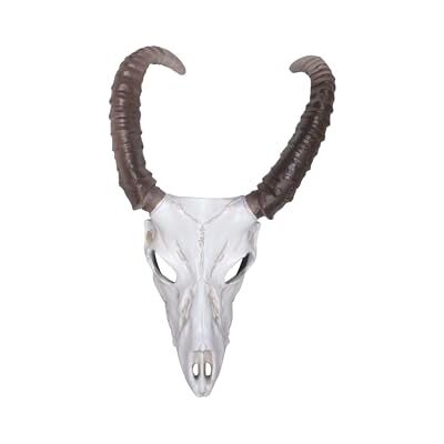MYTHOLON Halloween Karneval Tierschädel Maske mit Hörnern lang gerade MYTHOLON Halloween Karneval Tierschädel Maske mit Hörnern lang gerade
