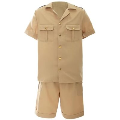 I LOVE FANCY DRESS Explorer Set für Erwachsene, Khaki, Safari-Outfit für Damen und Herren, kurzärmeliges Hemd mit Knopfleiste und elastischen Shorts, perfekt für Dschungel-Mottopartys, Zoohüter und Halloween I LOVE FANCY DRESS Explorer Set für Erwachsene, Khaki, Safari-Outfit für Damen und Herren, kurzärmeliges Hemd mit Knopfleiste und elastischen Shorts, perfekt für Dschungel-Mottopartys, Zoohüter und Halloween
