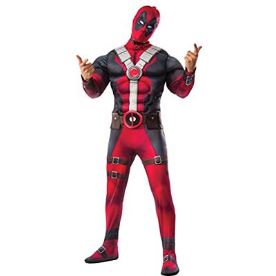 Rubie's Offizielles Marvel Kostüm Deadpool für Erwachsene, Einheitsgröße, Mehrfarben, 820181STD Rubie's Offizielles Marvel Kostüm Deadpool für Erwachsene, Einheitsgröße, Mehrfarben, 820181STD