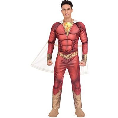 amscan (PKT++) (9906142) Adult Mens Shazam Warner Bros Fancy Dress Costume (Medium) amscan (PKT++) (9906142) Adult Mens Shazam Warner Bros Fancy Dress Costume (Medium)
