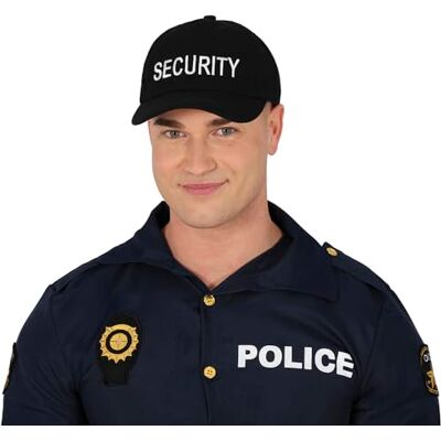 FIESTAS GUIRCA Security Mütze (Einheitsgröße) Kostümzubehör für Polizei- und Halloween-Partys sowie Karneval Ideal für Cosplay Unisex für Erwachsene Schwarz FIESTAS GUIRCA Security Mütze (Einheitsgröße) Kostümzubehör für Polizei- und Halloween-Partys sowie Karneval Ideal für Cosplay Unisex für Erwachsene Schwarz