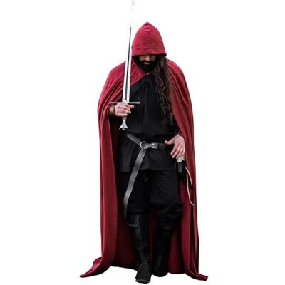 Leonardo Carbone ® Unisex Mittelalter Umhang Gunnar Mittelalter Kleidung Damen & Herren, Cape Männer, Hobbit Kostüm, LARP, Wikinger, Cosplay, Halloween, Karneval 100% Baumwolle Leonardo Carbone ® Unisex Mittelalter Umhang Gunnar Mittelalter Kleidung Damen & Herren, Cape Männer, Hobbit Kostüm, LARP, Wikinger, Cosplay, Halloween, Karneval 100% Baumwolle