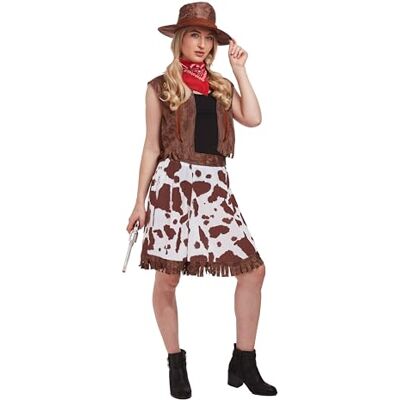 Henbrandt VERKLEIDUNG Erwachsene Cowgirl Kostüm für Damen Cowgirl-Kostüm für Erwachsene (Einheitsgröße) Henbrandt VERKLEIDUNG Erwachsene Cowgirl Kostüm für Damen Cowgirl-Kostüm für Erwachsene (Einheitsgröße)
